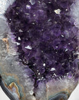 Uruguayan Amethyst Geode with agate Shell - MWS1264