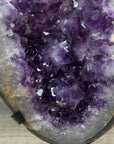 Natural Amethyst Geode with Large & Shinny Crystals - MWS2339