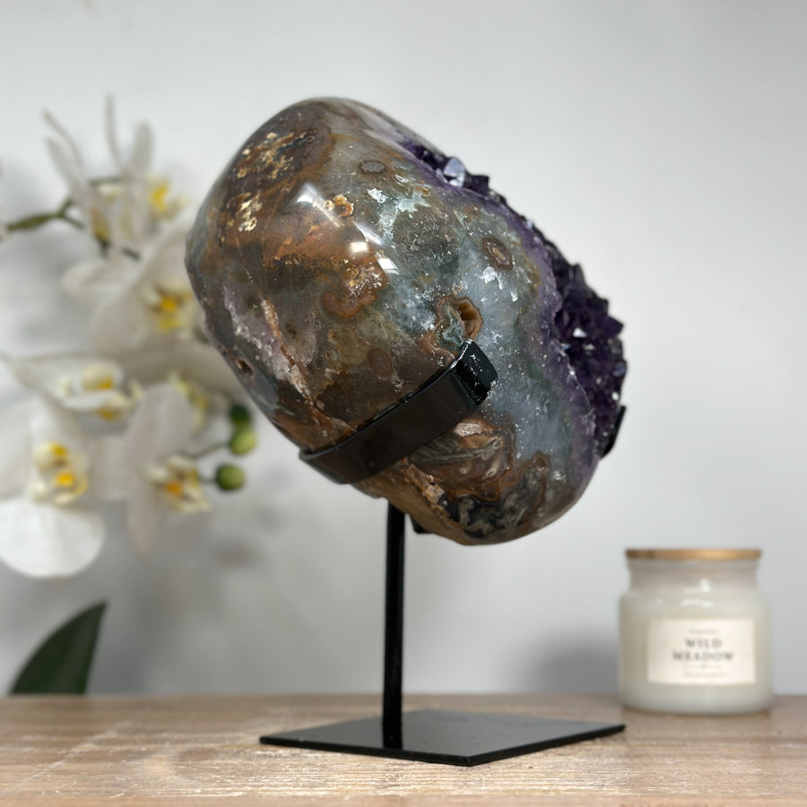 Outstanding Natural Amethyst & Quartz Stone - MWS1542