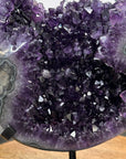Natural Amethyst Specimen on Metal Stand from Uruguay - MWS3070