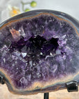 Natural Agate & Amethyst Geode, Stand included - MWS2125