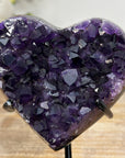 Deep Purple Uruguayan Amethyst Heart Carving - HST0238