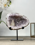 Amethyst Stone Geode with Calcite Crystal - MWS2840