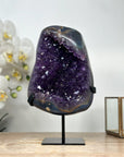 Unique Natural Amethyst Geode with Beautiful Agate Shell - MWS1870