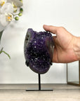 Deep Purple Amethyst Stone cluster on Stand - MWS2859