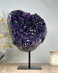 A+ grade Natural Uruguayan Amethyst Crystal, Stand included - MWS1761