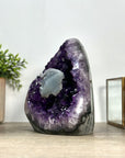 Stunning Amethyst Cathedral with Calcite Crystal Inclusion - CBP1194