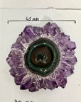 Unique Amethyst, Agate & Jasper Stalactite Slices Set - Natural Crystal for Handmade Jewelry - STS0072