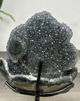 Natural Quartz Crystal Stalactite Formation on Metal Stand - MWS2885