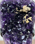 Natural Amehyst Cluster Geode with Calcite Inclusion - MWS2056
