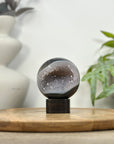 Quartz Druzy & Agate Sphere Geode - SPH0198