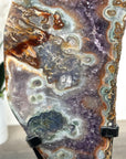 Unique Green Jasper & Amethyst Crystal Specimen - MWS2329