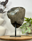 Large Deep Purple Amethyst Geode on Metal Stand - MWS3117