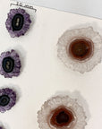 Unique Quartz, Amethyst, Agte & Green Jasper Stalactite Slices Set - Natural Crystal for Handmade Jewelry - STS0054