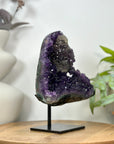 Natural Amethyst, Calcite & Black Hematite Crystal Specimen - MWS3095