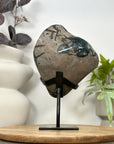 Top Grade Natural Amethyst Stone Statement Piece with Green Jasper Shell - MWS3062