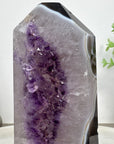 Stunning Natural Amethyst & Banded Agate Stone Tower - STP0180