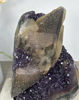 Unique Collector Grade Calcite Specimen on Amethyst Matrix - MWS0452