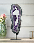 Huge Amethyst Geode Portal on Metal Stand - MWS2759