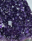 A grade Amethyst Cathedral with Calcite Crystal inclusion and Jasper Shell - CBP1093