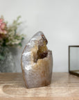 Yellow Sugar Quartz Druzy Geode - FST0114