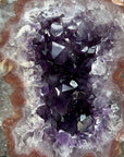 Beautiful Amethyst Geode with unique Quartz Shell - MWS1729