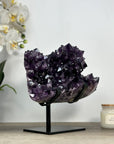 Beautiful Natural Amethyst Stalactite Formation with Large Crystals - MWS2081