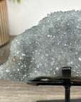 Large Quartz Crystal on Metal Stand – Natural Home Décor Accent - MWS2417