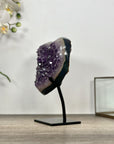 Amethyst & Agate Stone Heart - Stand Included - HST0341