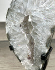 Quartz Geode Slice with Natural Druzy Crystals - MWS2908