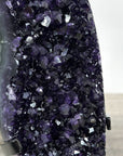 A grade Uruguayan Amethyst Geode with Metallic Stand - MWS2428