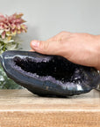 Amethyst & Agate Stone Geode with Crystal Cavity - STGE0004