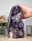 XXL Natural Amethyst Cathedral with Calcite Crystals - CBP1080