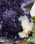 Top Grade Natural Amethyst Specimen with Stalactites & Calcite Crystal - MWS3128