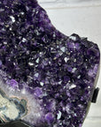 Natural Top Grade Amethyst Cluster on Metal Stand for Home Decor - MWS3150