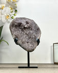 Sugar Quartz Druzy Geode on Stand - MWS2876