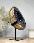 polished Amethyst Geode, Perfect for Home Decor. - MWS1765