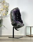 Amethyst Crystal Cluster Geode on Stand - Home Decor Display Piece - MWS2653