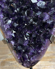 AAA Natural Amethyst Crystal Specimen with Metal Stand - MWS1936