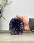 Amethyst Cathedral – Deep Purple Geode on Cut Base for Home Décor - CBP1209