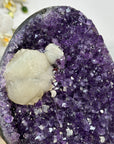 Amethyst Crystal with Unique White Calcite Formation - CBP1159