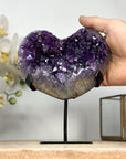 A grade Natural Amethyst Stone heart - HST0276