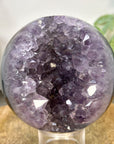 Natural Uruguayan Amethyst Druzy Sphere Geode - SPH0236