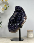 Large Top Quality Amethyst Stone Specimen, Deep Purple Color & Shinny Crystals - MWS1429