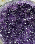 Natural Large Amethyst Geode with Black Metal Display - MWS2187