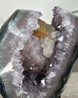 Unique Amethyst Geode Display with Calcite Inclusions for Collector Display - MWS2696