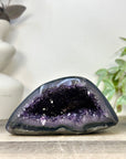 Natural Amethyst & Agate Stone Geode with polished Shell - STGE0082