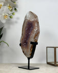Beautiful Amethyst & Quartz Stone Portal with handmade Stand - MWS1945