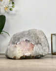 Quartz Sugar Druzy Stone Geode Centerpiece - STGE0028