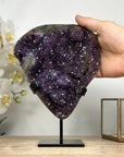 Unique Natural Amethyst & Green Jasper Crystal Cluster - MWS1981